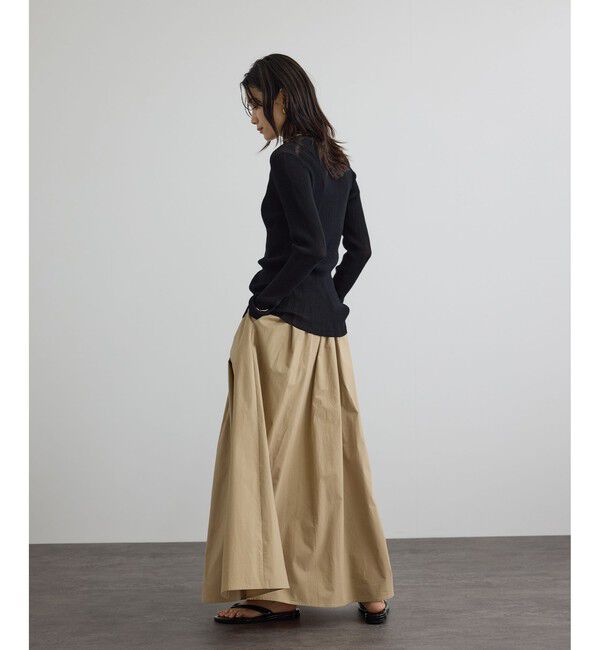 SALON adam et rope'「【WEB限定】シアーリブニットVネックカーディガン」|カーディガン|