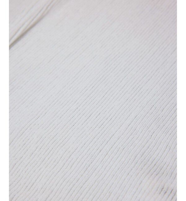 SALON adam et rope'「【WEB限定】シアーリブニットハーフスリーブプルオーバー」|Tシャツ・カットソー|