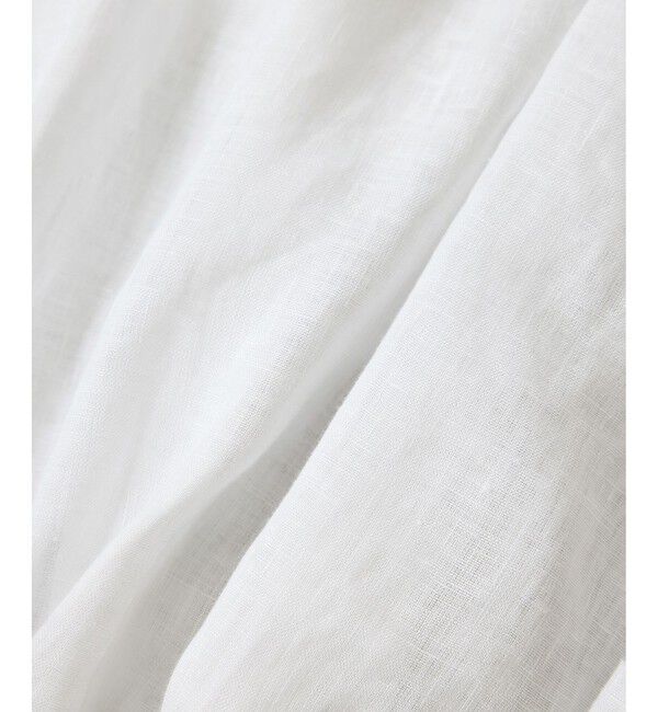 SALON adam et rope'「【WEB限定】ヨーロピアンリネンドロストギャザーブラウス」|シャツ・ブラウス|