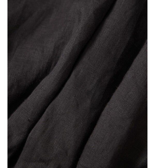 SALON adam et rope'「【WEB限定】ヨーロピアンリネンドロストギャザーブラウス」|シャツ・ブラウス|