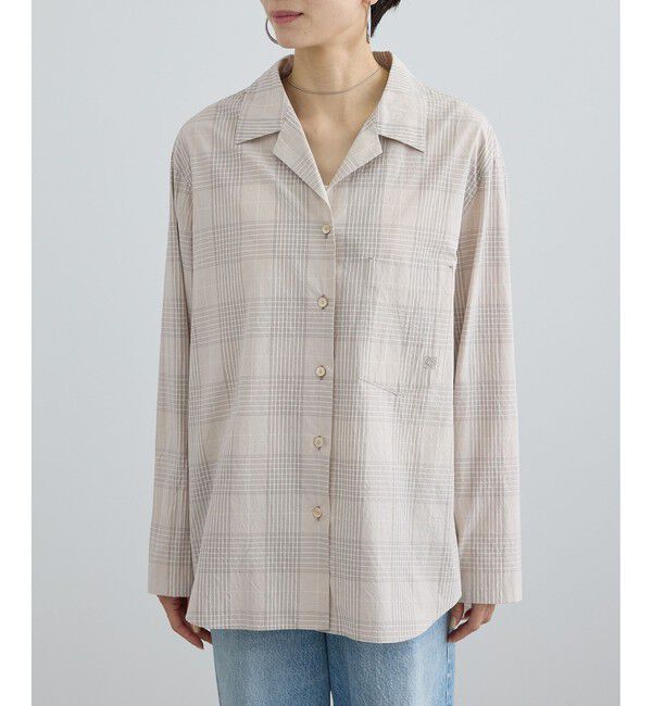 SALON adam et rope'「エンザイムコットンオープンカラーシャツ / FABRICA」|シャツ・ブラウス|