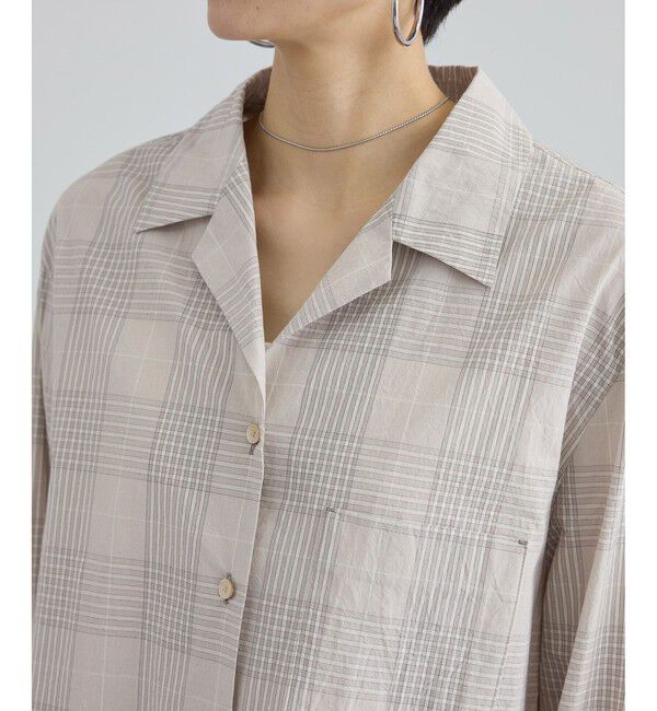 SALON adam et rope'「エンザイムコットンオープンカラーシャツ / FABRICA」|シャツ・ブラウス|