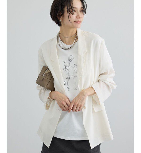 SALON adam et rope'「コットンボイルシアージャケット」|テーラードジャケット|