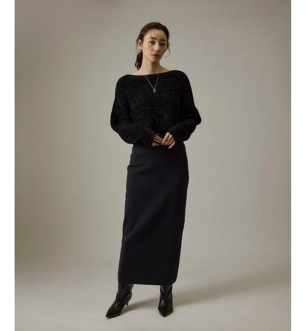 ROPE「【J'aDoRe・店舗限定】ハイゲージウールスムースIラインニットスカート/セットアップ対応」|スカート|