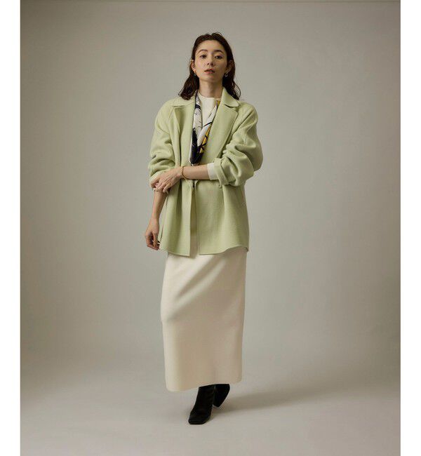 ROPE「【J'aDoRe・店舗限定】ハイゲージウールスムースIラインニットスカート/セットアップ対応」|スカート|