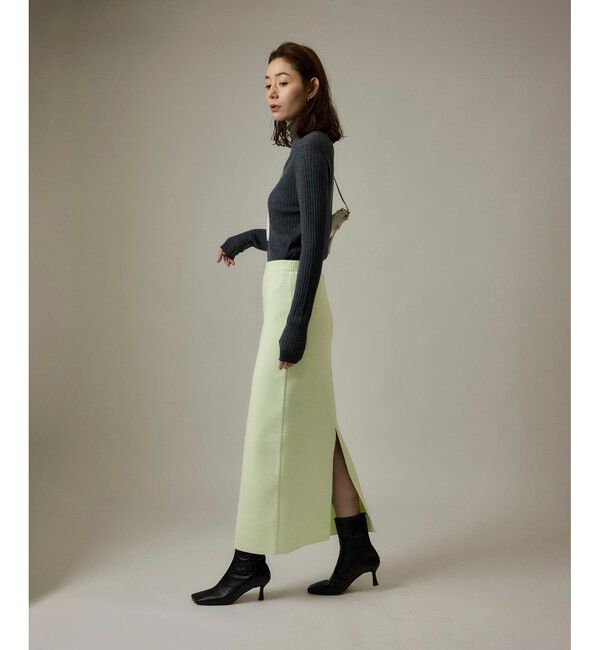 ROPE「【J'aDoRe・店舗限定】ハイゲージウールスムースIラインニットスカート/セットアップ対応」|スカート|