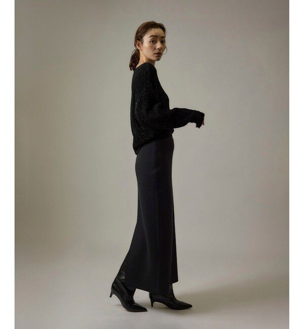 ROPE「【J'aDoRe・店舗限定】ハイゲージウールスムースIラインニットスカート/セットアップ対応」|スカート|