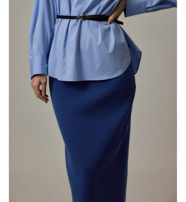 ROPE「【J'aDoRe・店舗限定】ハイゲージウールスムースIラインニットスカート/セットアップ対応」|スカート|