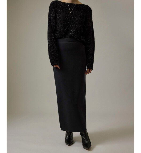 ROPE「【J'aDoRe・店舗限定】ハイゲージウールスムースIラインニットスカート/セットアップ対応」|スカート|