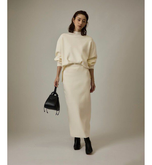 ROPE「【J'aDoRe・店舗限定】ハイゲージウールスムースIラインニットスカート/セットアップ対応」|スカート|