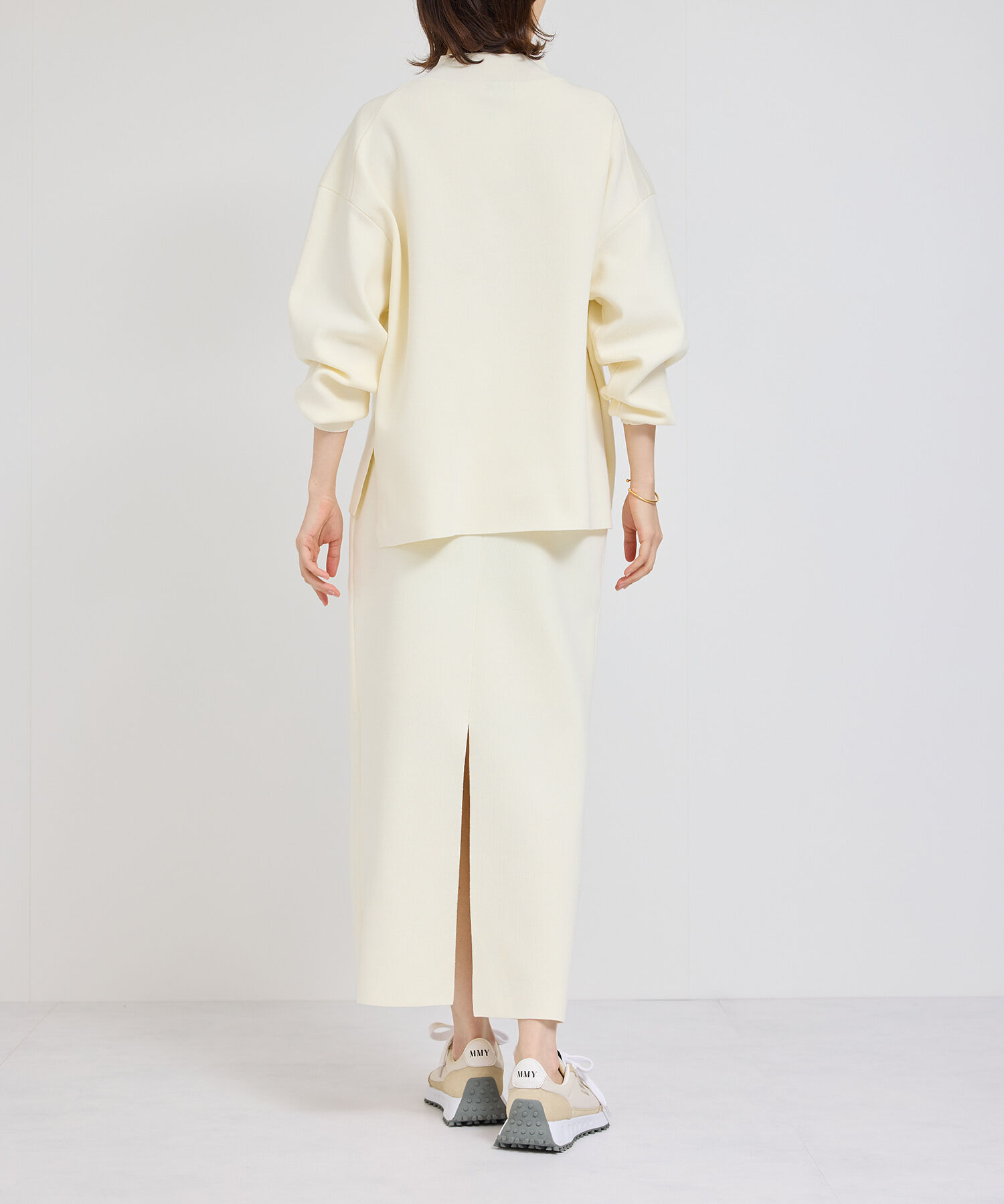 ROPE「【J'aDoRe・店舗限定】ハイゲージウールスムースIラインニットスカート/セットアップ対応」|スカート|