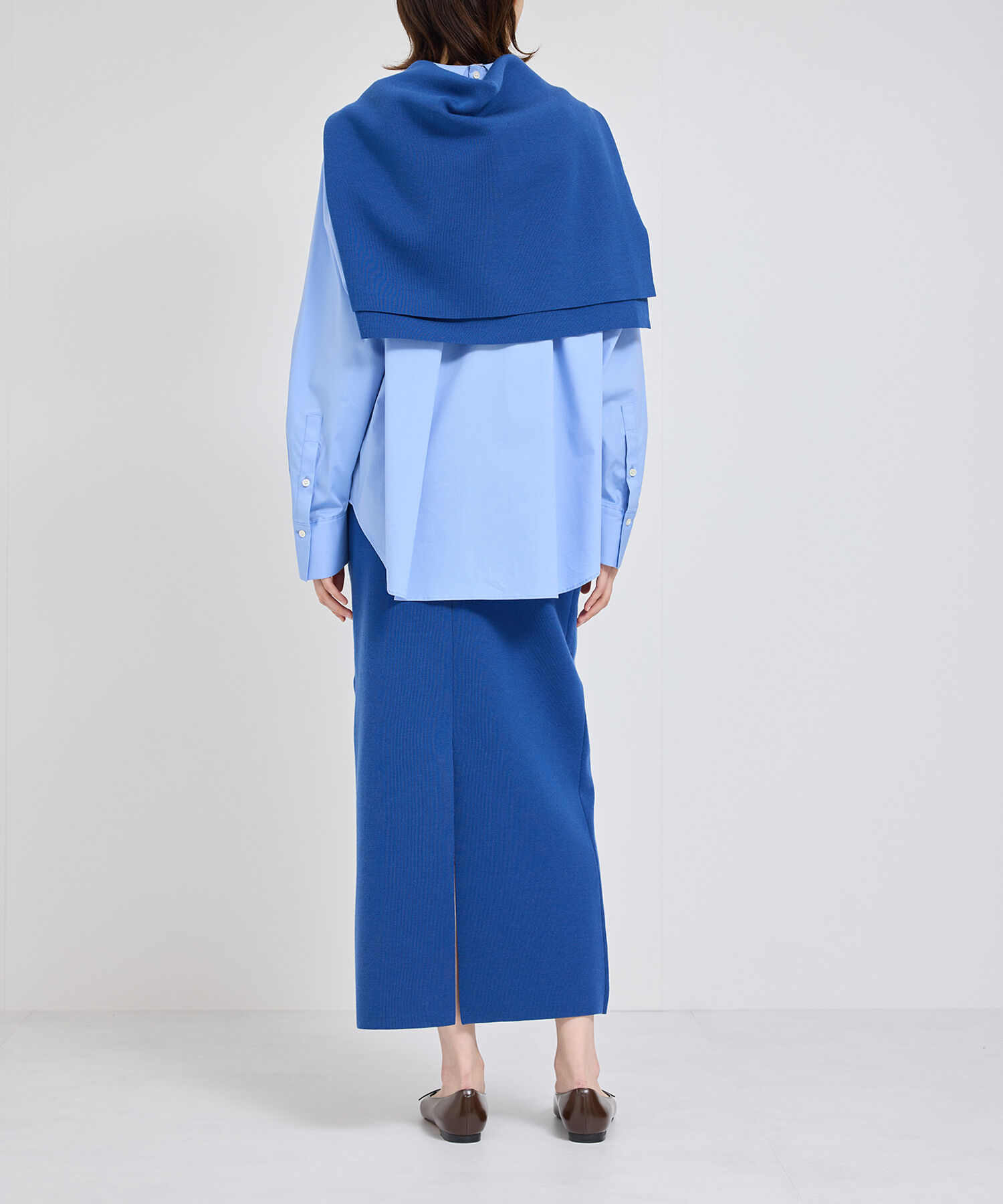 ROPE「【J'aDoRe・店舗限定】ハイゲージウールスムースIラインニットスカート/セットアップ対応」|スカート|