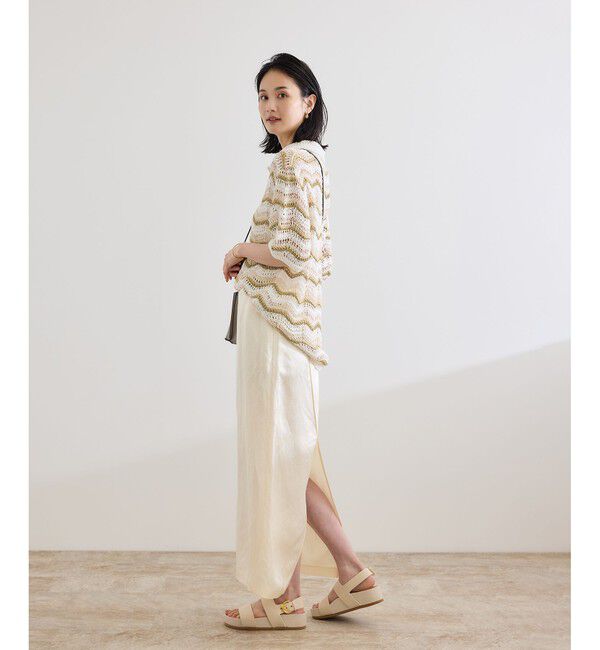 ROPE「【COOHEM（コーヘン）】ZIGZAG SUKASHI KNIT PULLOVER【WEB・一部店舗限定】【一部別注カラー】/洗える」|ポロシャツ|