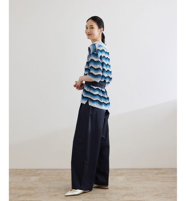 ROPE「【COOHEM（コーヘン）】ZIGZAG SUKASHI KNIT PULLOVER【WEB・一部店舗限定】【一部別注カラー】/洗える」|ポロシャツ|