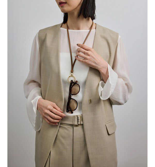 ROPE「【teau・牛革】panier rope ring holder（キー/バッグチャーム・サンプラス/メガネホルダー）」|チャーム・キーホルダー|