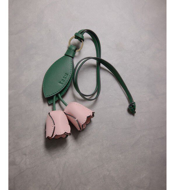 ROPE「【teau・牛革】panier tulip ring charm（キー/バッグチャーム・ネックレス）」|チャーム・キーホルダー|
