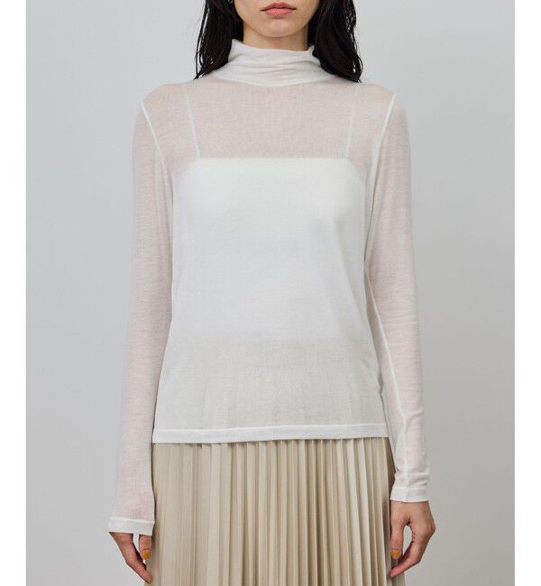 ROPE「カシミヤシルクブレンドインナータートルネック/イージーケア」|Tシャツ・カットソー|