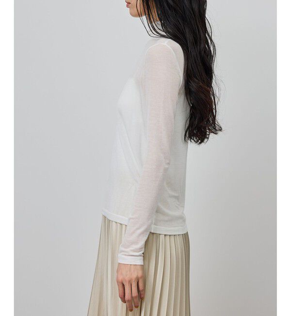 ROPE「カシミヤシルクブレンドインナータートルネック/イージーケア」|Tシャツ・カットソー|