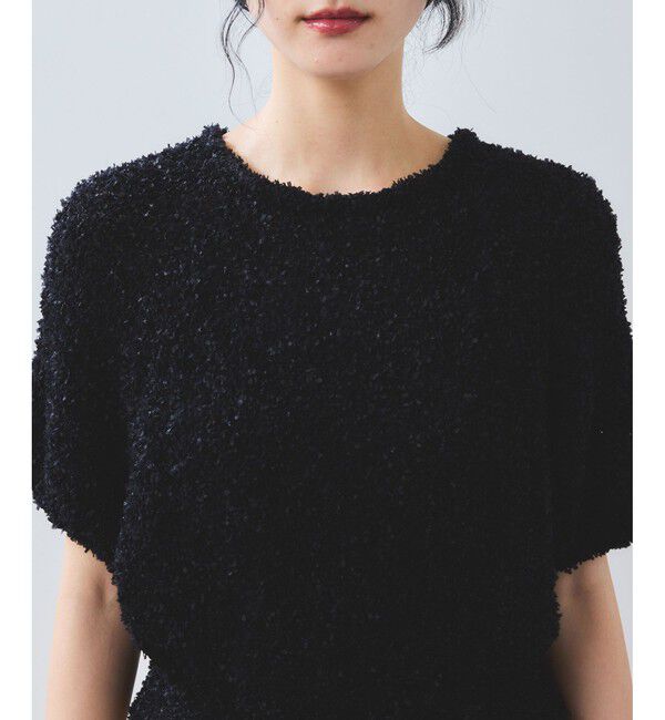 VIS「【WEB限定】リボンヤーンバルーン袖サマーニット」|ニット・セーター|