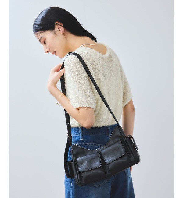 VIS「【WEB限定】リボンヤーンバルーン袖サマーニット」|ニット・セーター|