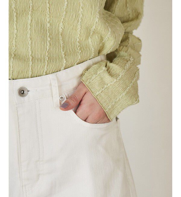 Rope&rsquo;Picnic「【ウエスト革命デニム】ウエストシェイプカービーホワイトデニム」|デニム|