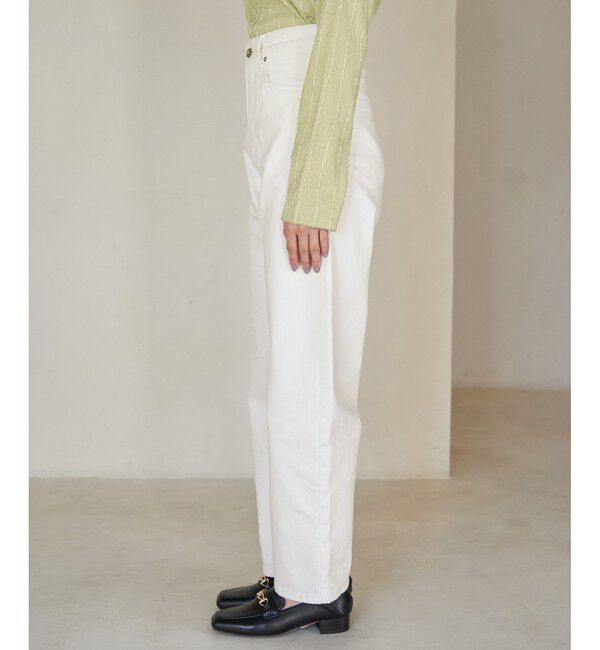 Rope&rsquo;Picnic「【ウエスト革命デニム】ウエストシェイプカービーホワイトデニム」|デニム|