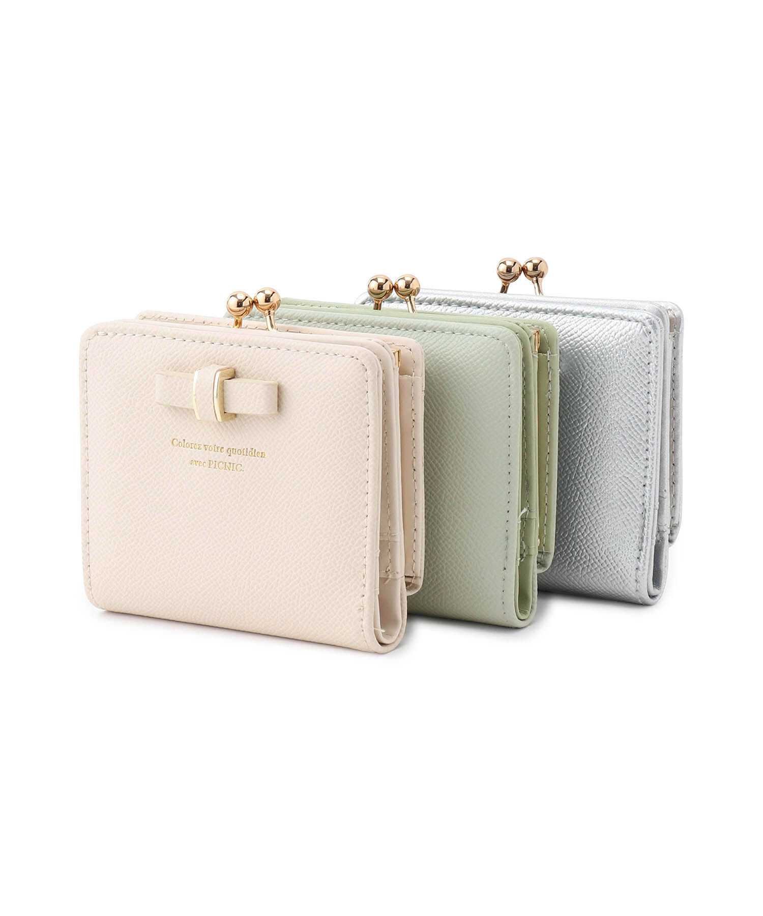 ROPE PICNIC PASSAGE「メタルリボンエンボス2つ折りウォレット」|財布|