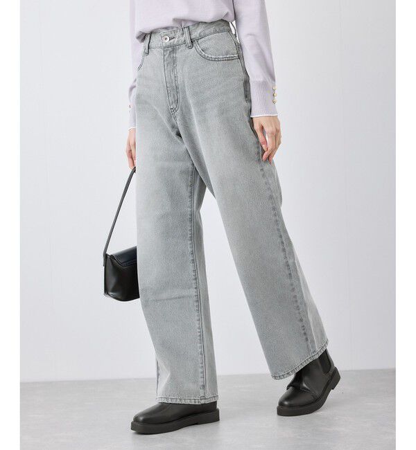 Rope&rsquo;Picnic「【emur/エミュール】ワイドストレートデニムパンツ」|デニム|