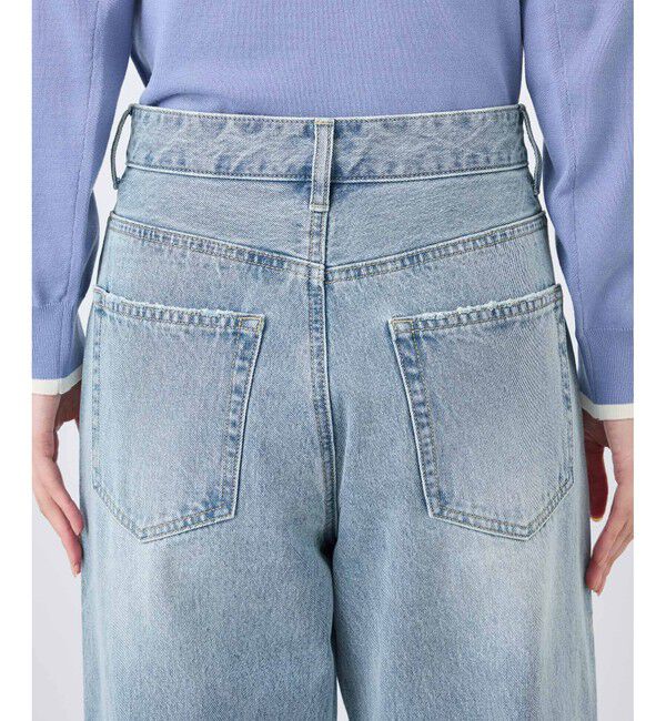 Rope&rsquo;Picnic「【emur/エミュール】ワイドストレートデニムパンツ」|デニム|