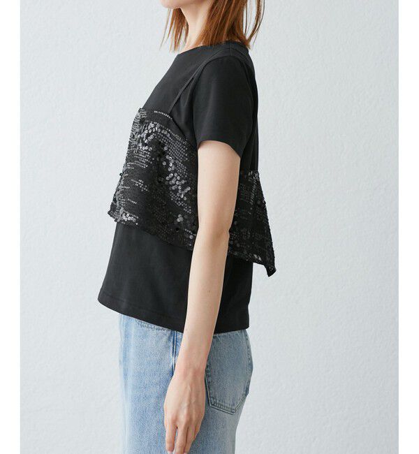 Rope&rsquo;Picnic「スパンコールビスチェ付きカットトップス」|Tシャツ・カットソー|