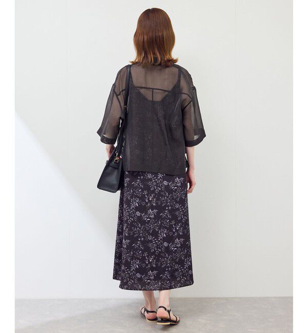 Rope&rsquo;Picnic「【接触冷感】ハーフスリーブシアーシャツ」|シャツ・ブラウス|