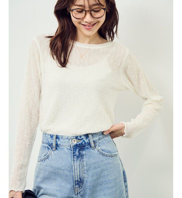 Rope&rsquo;Picnic「レースカットソートップス」|Tシャツ・カットソー|