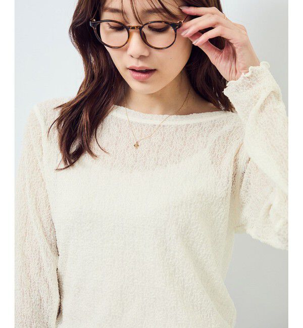 Rope&rsquo;Picnic「レースカットソートップス」|Tシャツ・カットソー|