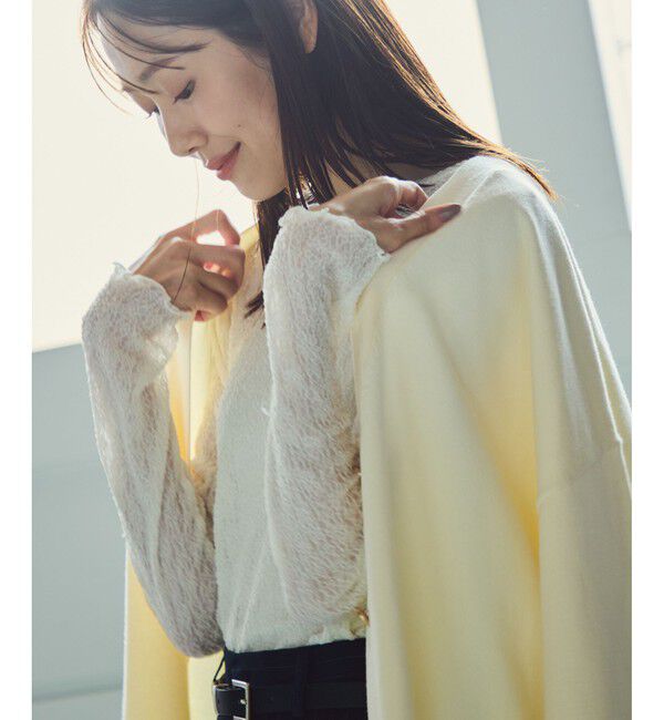 Rope&rsquo;Picnic「レースカットソートップス」|Tシャツ・カットソー|オフホワイト(15)