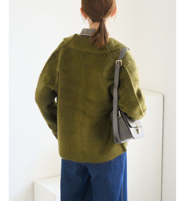 Rope&rsquo;Picnic「ダブルフェイス襟取り外し起毛カーディガン」|カーディガン|