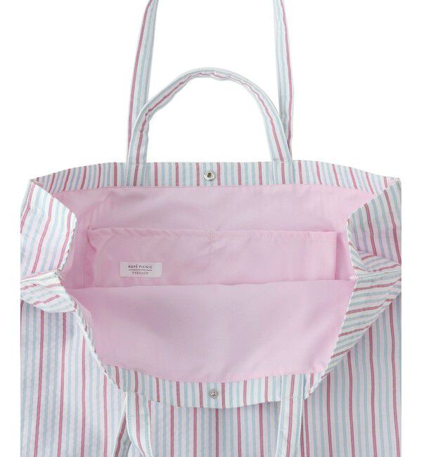 ROPE PICNIC PASSAGE「ストライプビッグトートバッグ/2WAY・A4対応」|トートバッグ|
