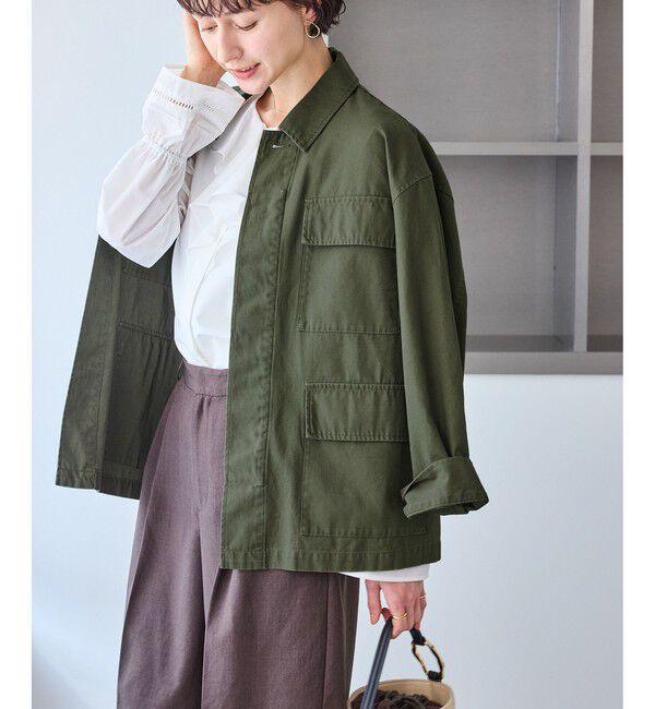 Rope&rsquo;Picnic「ミリタリーブルゾン」|ブルゾン・スタジャン|