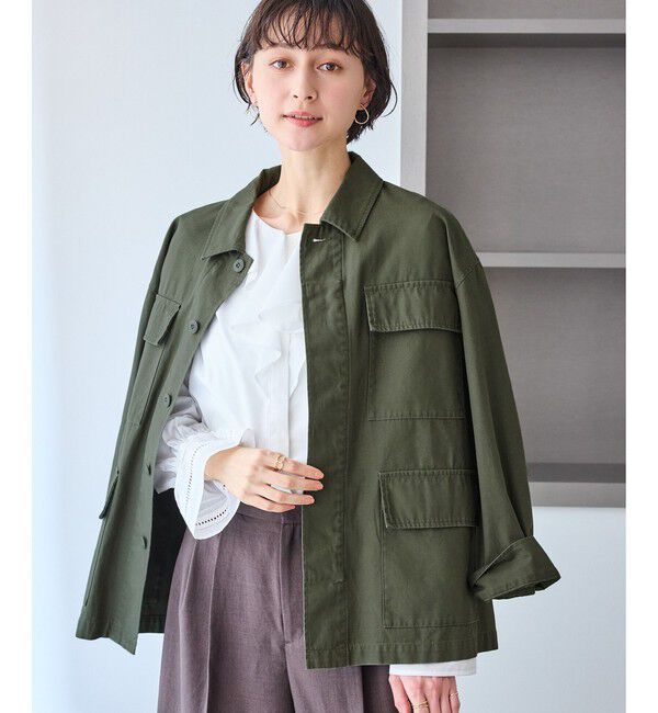 Rope&rsquo;Picnic「ミリタリーブルゾン」|ブルゾン・スタジャン|