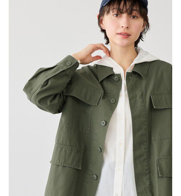Rope&rsquo;Picnic「ミリタリーブルゾン」|ブルゾン・スタジャン|
