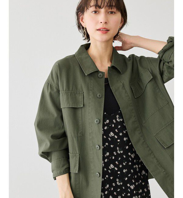 Rope&rsquo;Picnic「ミリタリーブルゾン」|ブルゾン・スタジャン|