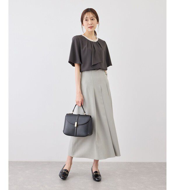 Rope&rsquo;Picnic「ボウタイブラウスハーフスリーブ」|シャツ・ブラウス|