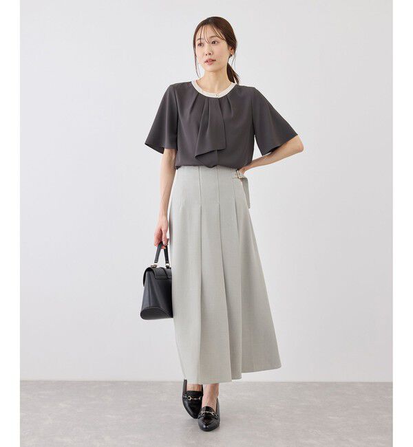 Rope&rsquo;Picnic「ボウタイブラウスハーフスリーブ」|シャツ・ブラウス|