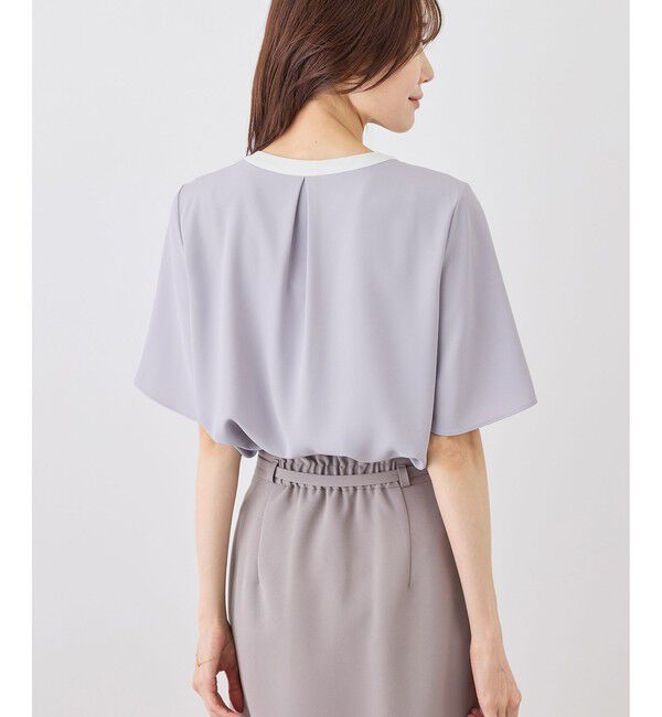 Rope&rsquo;Picnic「ボウタイブラウスハーフスリーブ」|シャツ・ブラウス|