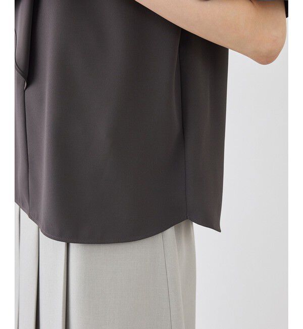 Rope&rsquo;Picnic「ボウタイブラウスハーフスリーブ」|シャツ・ブラウス|