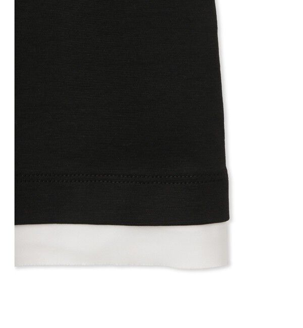 ADAM ET ROPE'「【WEB限定】・【サステナブル】カットオフコンビTシャツカーディガン」|カーディガン|