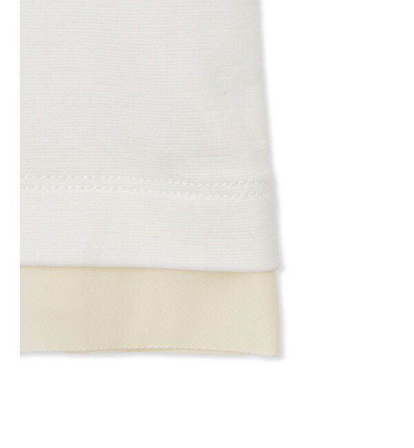 ADAM ET ROPE'「【WEB限定】・【サステナブル】カットオフコンビTシャツカーディガン」|カーディガン|