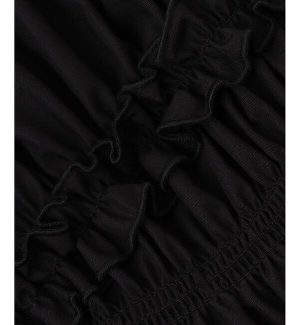 ADAM ET ROPE'「【WEB限定】ランダムギャザリングブラウス」|シャツ・ブラウス|