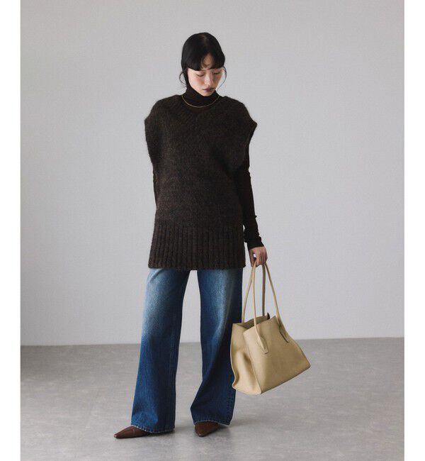 ADAM ET ROPE'「2WAYムリネニットベスト」|ベスト・ジレ|