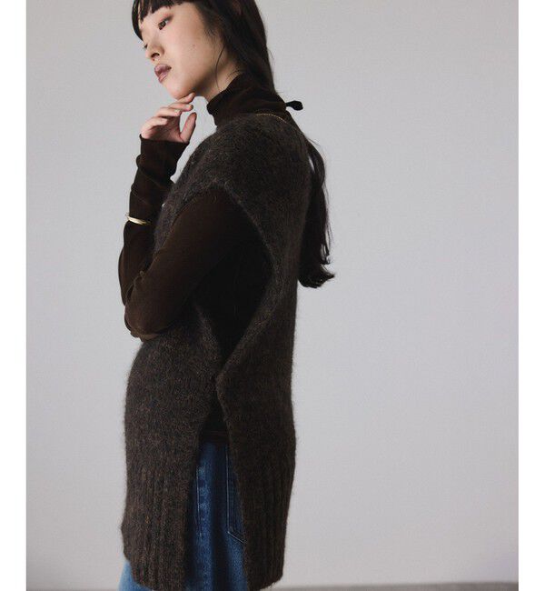 ADAM ET ROPE'「2WAYムリネニットベスト」|ベスト・ジレ|