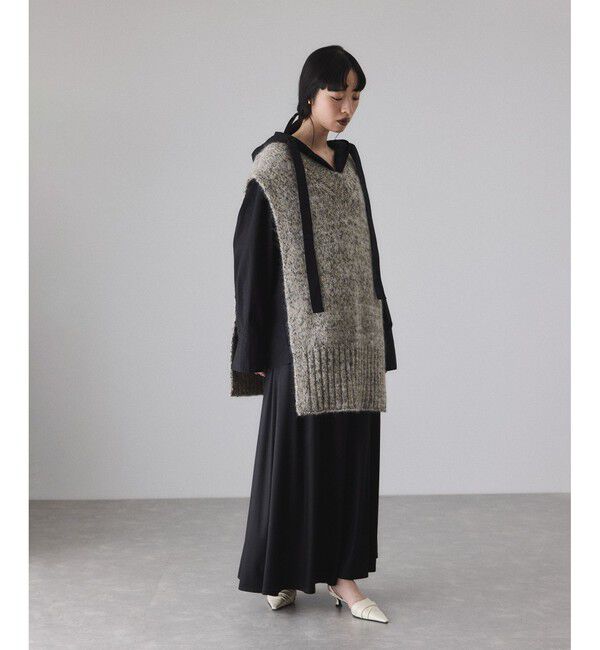 ADAM ET ROPE'「2WAYムリネニットベスト」|ベスト・ジレ|